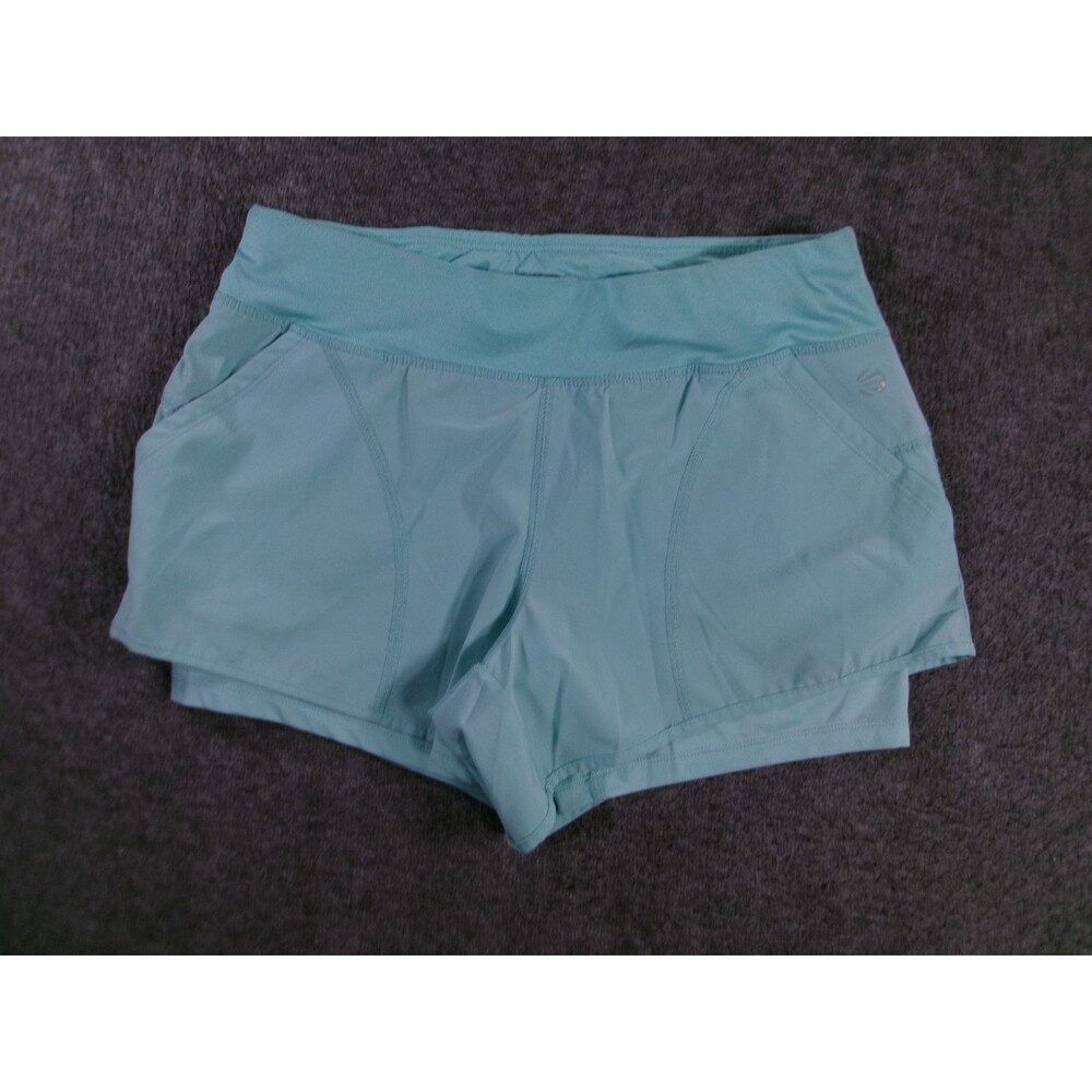 Impact Jillian Michaels Shorts Women Small Blue Stretch Active Running Workout